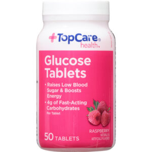 TopCare Health Raspberry Glucose 50 Tablets