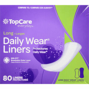 TopCare Everyday Long Daily Wear Liners 80 ea