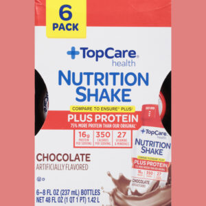 TopCare Health Chocolate Nutrition Shake Plus Protein  6 ea