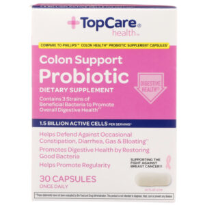 Colon Support Probiotic Dietary Supplement Capsules