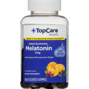 TopCare Health Adult Gummies 5 mg Fruit Medley Flavors Melatonin 90 ea