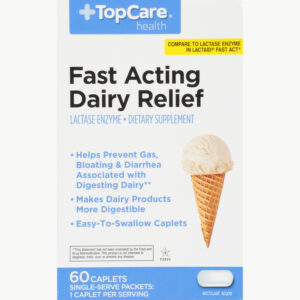 TopCare Health Fast Acting Dairy Relief 60 Caplets