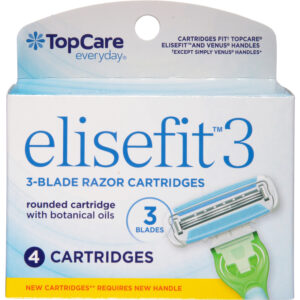 TopCare Everyday Elisefit 3 Blade Razor Cartridges 4 ea