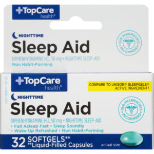 TopCare Health Nighttime Sleep Aid 32 Softgels
