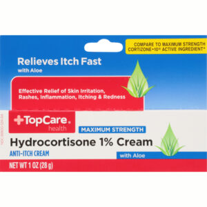 TopCare Health Maximum Strength with Aloe Hydrocortisone 1% Cream 1 oz