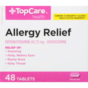 TopCare Health 25 mg Allergy Relief 48 Tablets