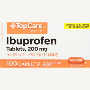 TopCare Health Caplets 200 mg Ibuprofen Tablets 100 Caplets