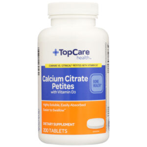 Calcium Citrate Petites With Vitamin D3 Bone Health Dietary Supplement Tablets