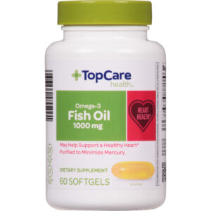 TopCare Health Omega-3 1000 mg Fish Oil 60 Softgels