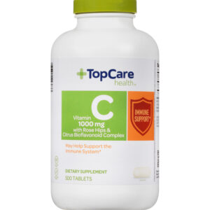 TopCare Health 1000 mg Vitamin C 500 Tablets