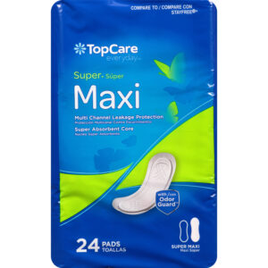 TopCare Everyday Super Maxi Pads 24 ea