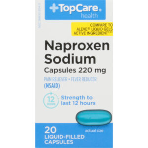 TopCare Health 220 mg Naproxen Sodium 20 Capsules