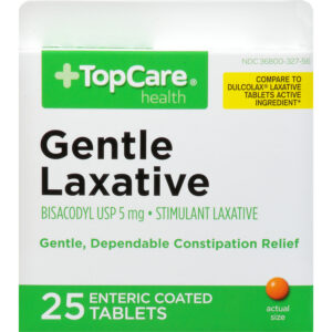 TopCare Health 5 mg Gentle Laxative 25 Tablets