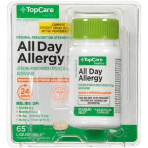 TopCare Health Original Prescription Strength All Day Allergy 65 Liquid Gels