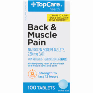 TopCare Health Tablets 220 Mg Back & Muscle Pain 100 ea