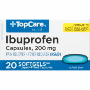 TopCare Health 200 mg Ibuprofen 20 Softgels