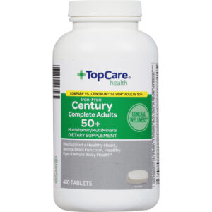 TopCare Health Complete Adults 50+ Century Iron-Free Multivitamin/Multimineral 400 Tablets