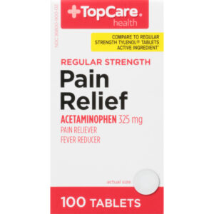 TopCare Health 325 mg Regular Strength Pain Relief 100 Tablets