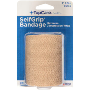 Selfgrip  Maximum Compression Wrap Bandage 3" Roll  Beige