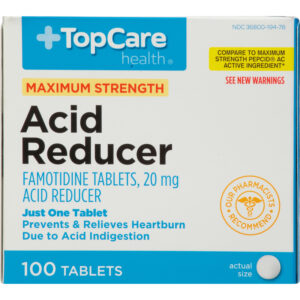 TopCare Health Maximum Strength 20 mg Acid Reducer 100 Tablets