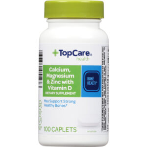 TopCare Health Calcium  Magnesium & Zinc with Vitamin D 100 Caplets