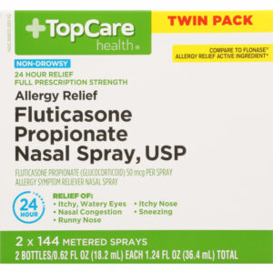 TopCare Health Twin Pack Non-Drowsy Nasal Spray Allergy Relief 2 ea