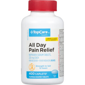 TopCare Health 220 mg All Day Pain Relief 400 Caplets