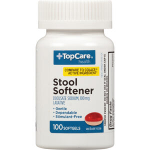 TopCare Health 100 mg Stool Softener 100 Softgels