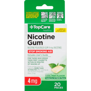 TopCare Health 4 mg Cool Mint Flavor Nicotine Gum 20 ea