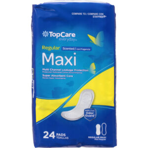 TopCare Everyday Regular Scented Maxi Pads 24 ea