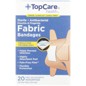 Antibacterial Fabric First Aid Antiseptic Assorted Knuckle & Fingertip Bandages