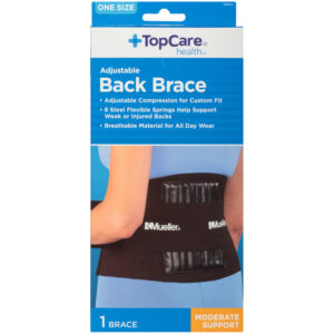 One Size Moderate Support Adjustable Back Brace