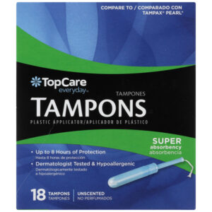 Super Absorbency Tampons Plastic Applicator  Unscented