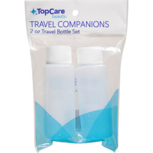 TopCare Beauty 2 Ounce Travel Companions Travel Bottle Set 2 ea