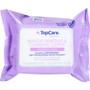 TopCare Beauty Evening Calm Makeup Remover & Cleansing Cloths 25 Cloths 25 ea