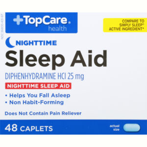 TopCare Health Nighttime 25 mg Sleep Aid 48 Caplets