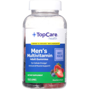 TopCare Health Mixed Berry Flavors Men's Multivitamin 150 Gummies