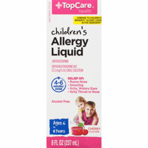 TopCare Health Children's Cherry Flavor Allergy Liquid 8 fl oz