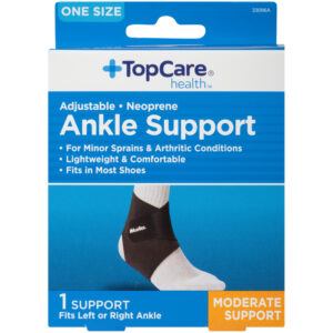 Adjustable Neoprene Moderate Ankle Support  One Size