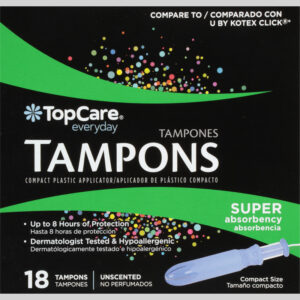 TopCare Everyday Super Absorbency Unscented Tampons 18 ea