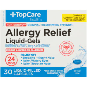 TopCare Health Non-Drowsy Allergy Relief 30 Liquid-Filled Capsules