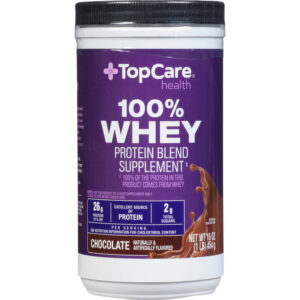 TopCare Health 100% Whey Chocolate Protein Blend Supplement 16 oz