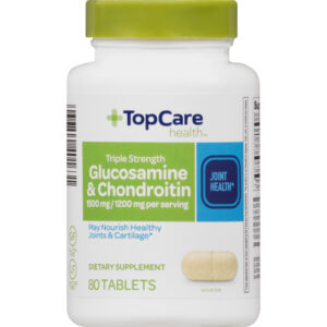 TopCare Health Triple Strength Glucosamine & Chondroitin 80 Tablets