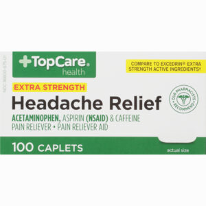 TopCare Health Extra Strength Headache Relief 100 Caplets