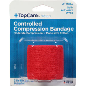 TopCare Health Red Unstretched Controlled Compression Bandage 1 ea