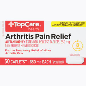 TopCare Health 650 mg Arthritis Pain Relief 50 Caplets