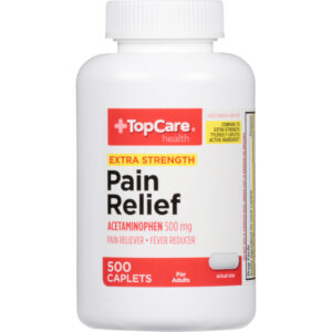 TopCare Health 500 mg Extra Strength Pain Relief 500 Caplets