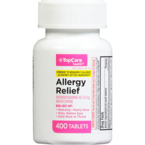 TopCare Health 25 mg Allergy Relief 400 Tablets