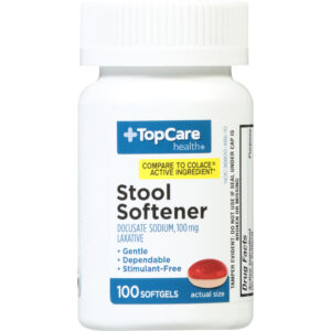 TopCare Health 100 mg Stool Softener 100 Softgels