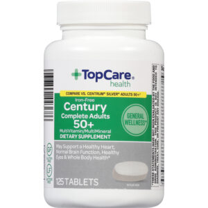TopCare Health Century Complete Adults 50+ Iron-Free Multivitamin/Multimineral 125 Tablets